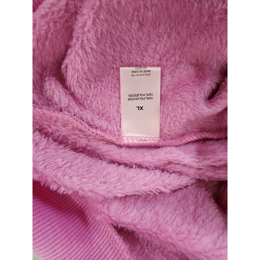 Juicy Couture Pink Plush Velour Lounge Set Embossed Logo 2 Pc Women XL NWT - Picture 9 of 11